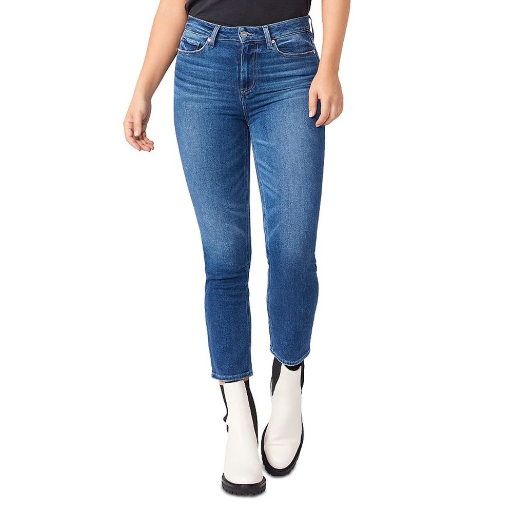 Paige Cindy High Rise Cropped Straight Jeans in Roam Women's Sz 26 New With Tags